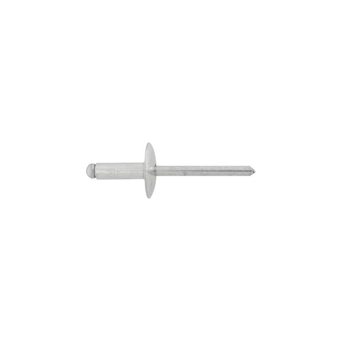 Auveco 8313 Large Dome Head Blind Pan-L Rivet, 3/16 in Dia x 9/16 in L x 1/4 to 3/8 in Grip Range, A
