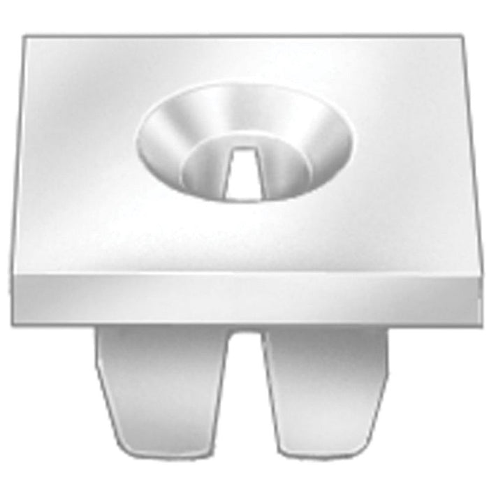 Auveco 8435 Square Head License Plate Nut, 1/4 in Screw x (0.08 in THK x 5/8 in) Head x 0.395 in W x