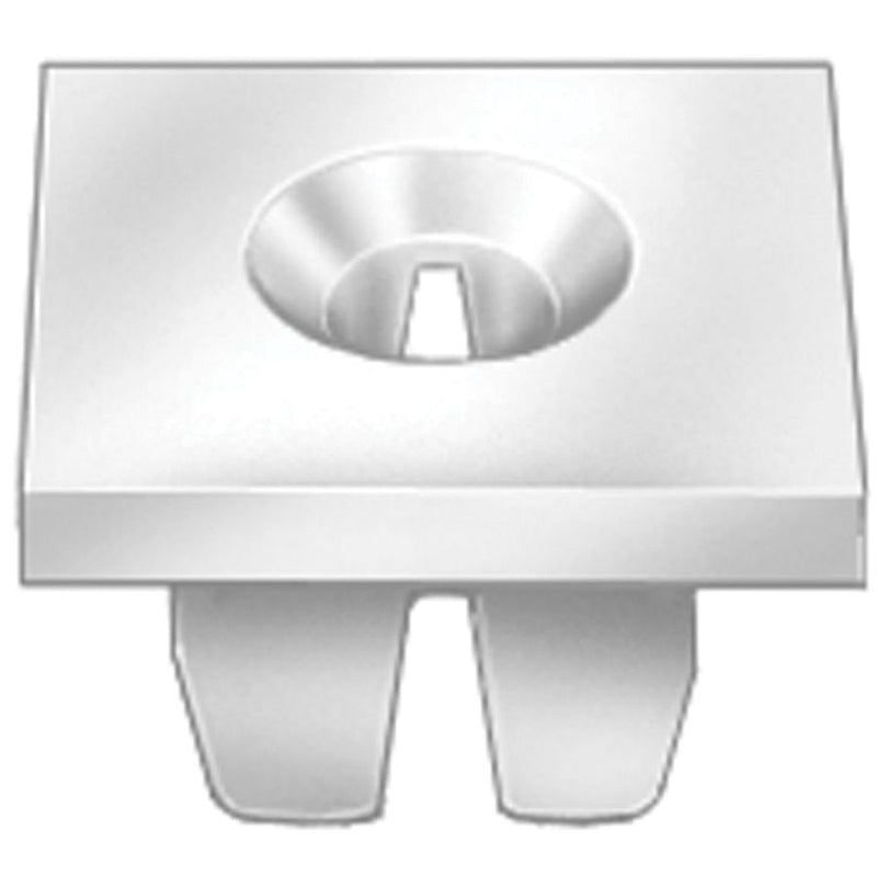 Auveco 8435 Square Head License Plate Nut, 1/4 in Screw x (0.08 in THK x 5/8 in) Head x 0.395 in W x