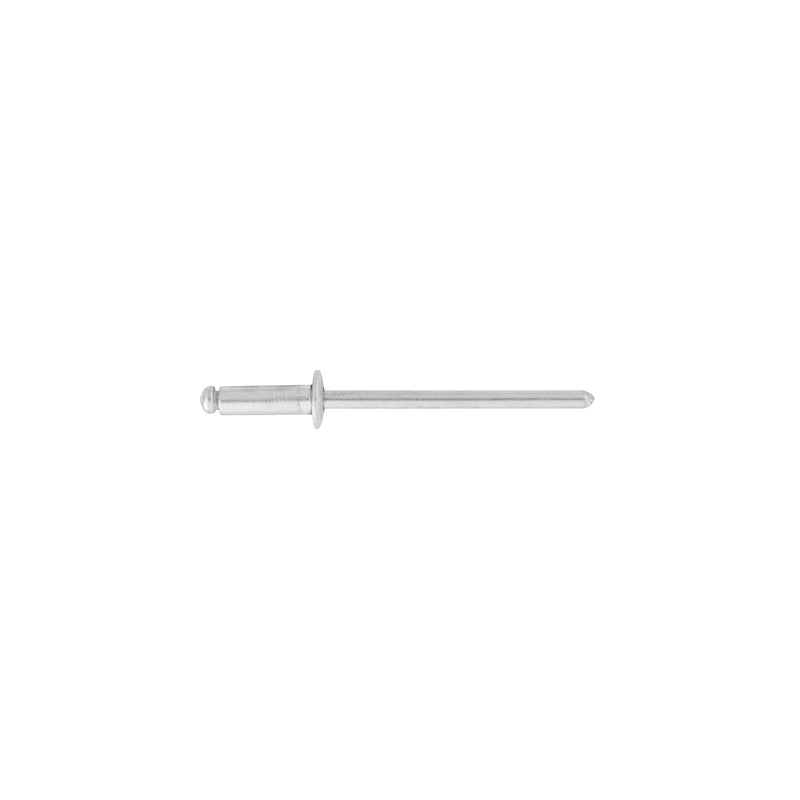 8925 Dome Head Blind Pan-L Rivet, 1/8 in Dia x 3/8 in L x 3/16 to 1/4 in Grip Range, Aluminum