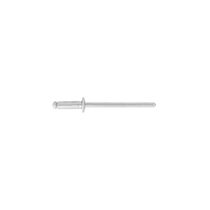 Auveco 8925 Dome Head Blind Pan-L Rivet, 1/8 in Dia x 3/8 in L x 3/16 to 1/4 in Grip Range, Aluminum