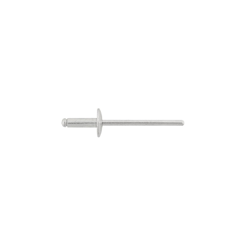 8931 Large Dome Head Blind Pan-L Rivet, 1/8 in Dia x 3/8 in L x 3/16 to 1/4 in Grip Range, Al