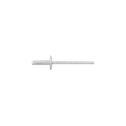 Auveco 8931 Large Dome Head Blind Pan-L Rivet, 1/8 in Dia x 3/8 in L x 3/16 to 1/4 in Grip Range, Al