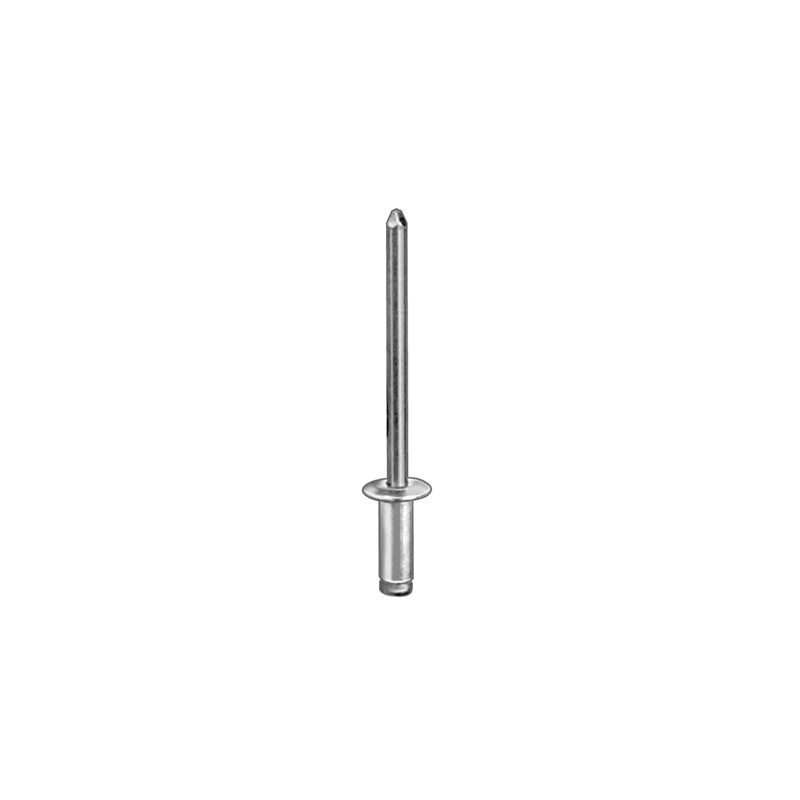 8939 Dome Head Blind Pan-L Rivet, 3/16 in Dia x x 3/8 to 1/2 in Grip Range, Aluminum Rivet, S