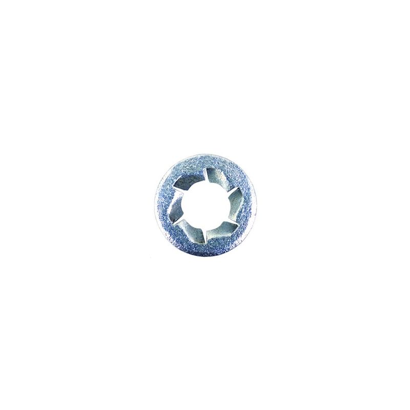 9299 Pushnut Bolt Retainer, 1/2 in Screw x 15/16 in OD, Zinc