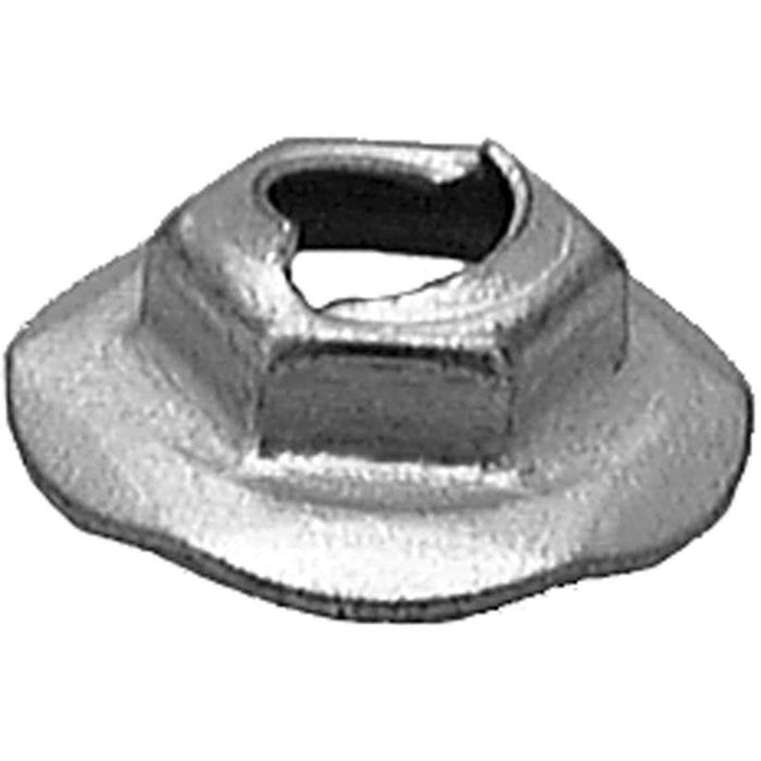 Auveco AP10733 Hex Washer Thread Cutting Nut, 5/16 in Stud x 1/2 in Across Flats, Zinc