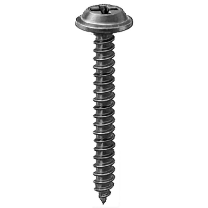 AP12217 Phillips Flat Top Washer Head A/AB Point Tapping Screw #8 x 1-1/4 in Black E-Coat