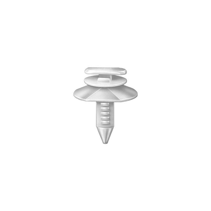 Auveco AP12992 Triple Head Type 14 Door Trim Panel Retainer, 9/32 x 19/32 in Dia Top Head, Nylon, Wh