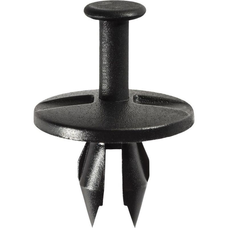 Auveco AP14010 Push-Type with Open End Type 5 Fascia Retainer, 1 in Dia Head x 23/32 in L Stem, Nylo