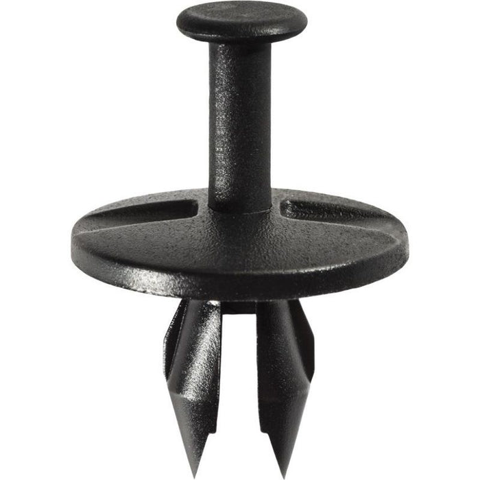 Auveco AP14010 Push-Type with Open End Type 5 Fascia Retainer, 1 in Dia Head x 23/32 in L Stem, Nylo