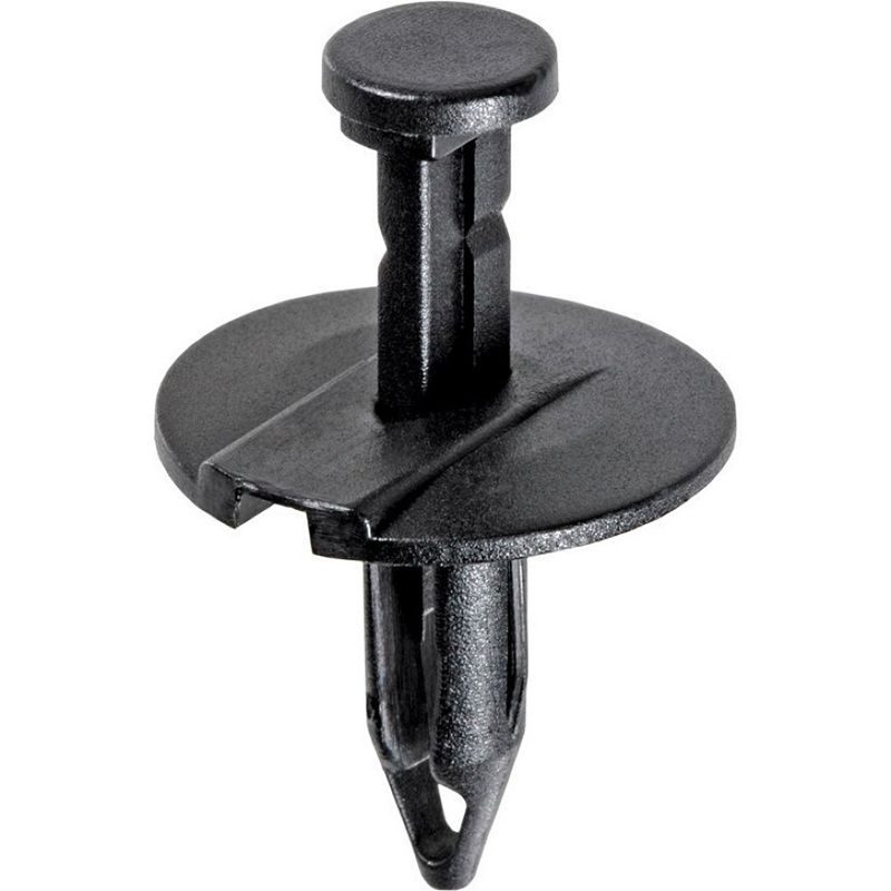 Auveco AP14019 Push-Type with Closed End Splash Shield and Fascia Retainer, 1 in Dia Head, Nylon, Bl