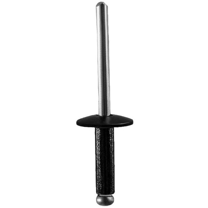 Auveco AP14127 Rivet, 3/16 in Dia x 3/8 to 1/2 in Grip Range, Aluminum Rivet/Mandrel, Black