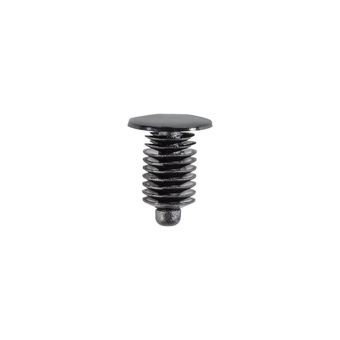 Auveco AP14921 Single Head Type 1 Weatherstrip Retainer, 10 mm Dia Bottom Head, Nylon, Black