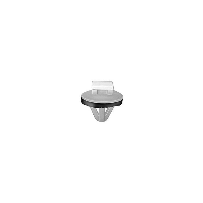 Auveco AP15695 Molding Clip, 15 mm Dia Head x 8 mm L Stem x 8 mm Hole, Nylon, White