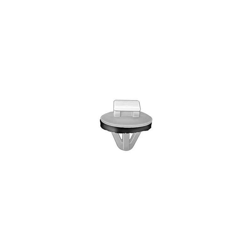 AP15695 Molding Clip, 15 mm Dia Head x 8 mm L Stem x 8 mm Hole, Nylon, White