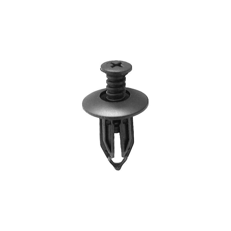 Auveco AP16835 Screw-Type with Closed End Rear Bumper Fascia Retainer, 27/32 in Dia Head, Nylon, Bla