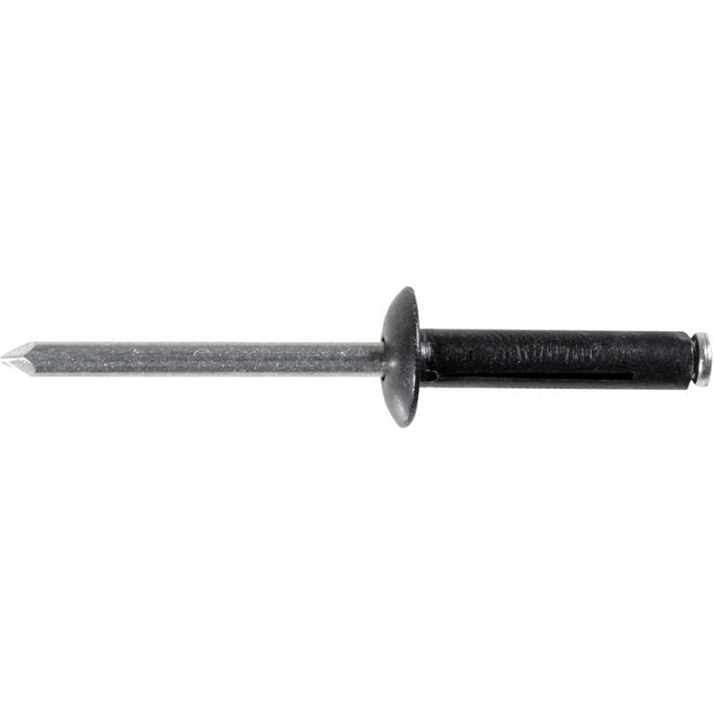 AP17121 Rivet, 3/16 in Dia x 5/64 to 15/64 in Grip Range, Aluminum Rivet/Mandrel, Black