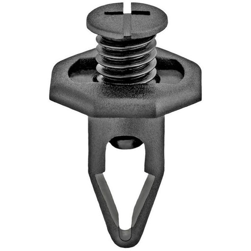 Auveco AP17144 Push/Screw-Type with Closed End Retainer, 20 mm Dia Head x 24 mm L Stem x 10 mm Hole,