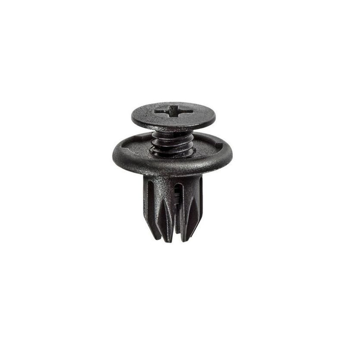 Auveco AP17267 Push/Screw-Type with Open End Front and Rear Bumper Retainer, 20 mm Dia Head, Nylon,