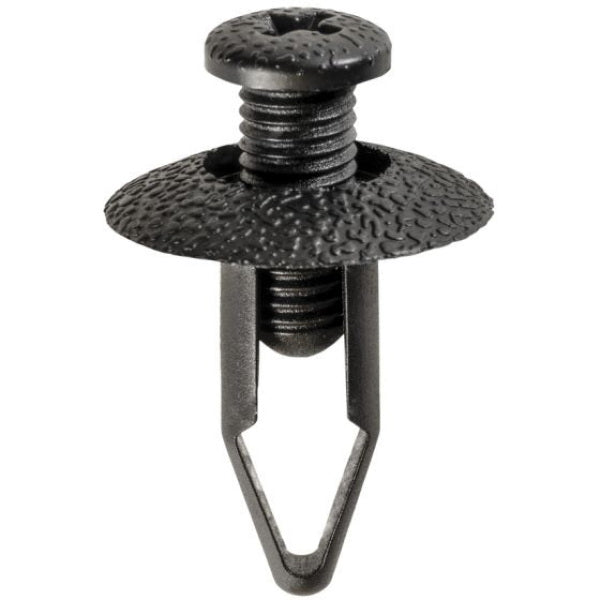 AP17472 Push-Type Screw-Type with Closed End Bumper Fascia Retainer, 20 mm Dia Head, Black, F