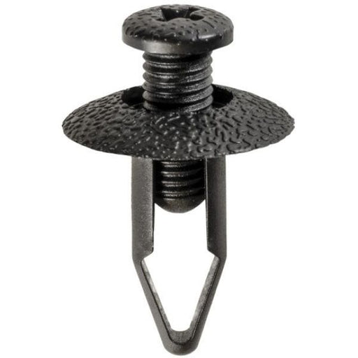 Auveco AP17472 Push-Type Screw-Type with Closed End Bumper Fascia Retainer, 20 mm Dia Head, Black, F