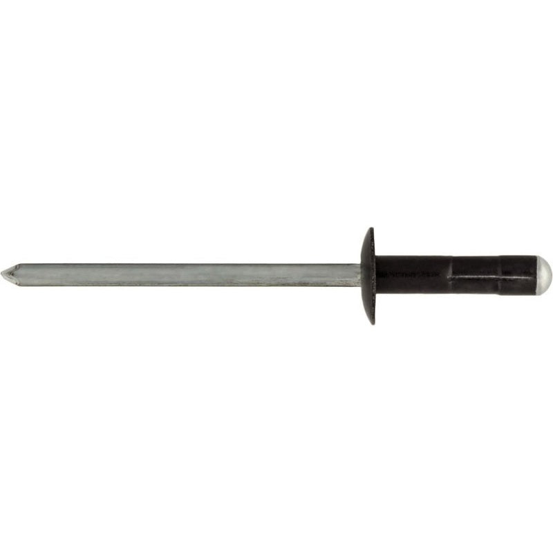 AP17615 Rivet, 1/8 in Dia x 5/16 to 3/8 in Grip Range, Aluminum Rivet/Steel Mandrel, Black
