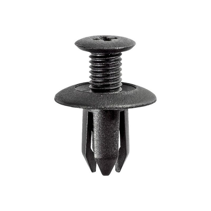Auveco AP17632 Push-Type Screw-Type with Open End Type 1 Retainer, 18 mm Dia Head x 12 mm L Stem x 8
