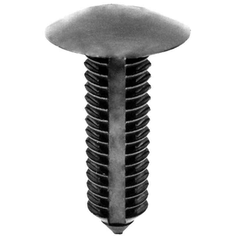 AP18301 Single Head Type 1 Bumper Fascia Retainer, 3/4 in Dia Bottom Head, Nylon, Black