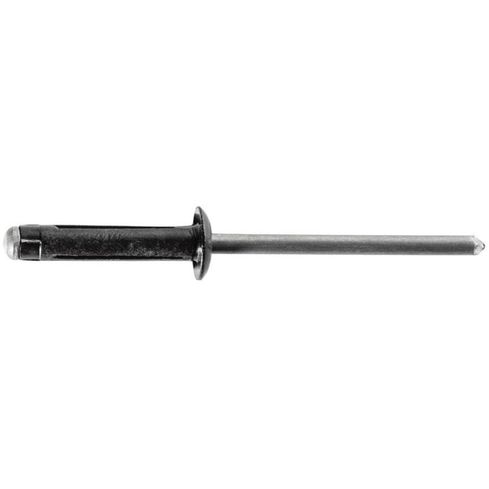 Auveco AP18461 Split-Type Rivet, 5/32 in Dia x 3/64 to 1/4 in Grip Range, Aluminum Rivet/Mandrel, Bl