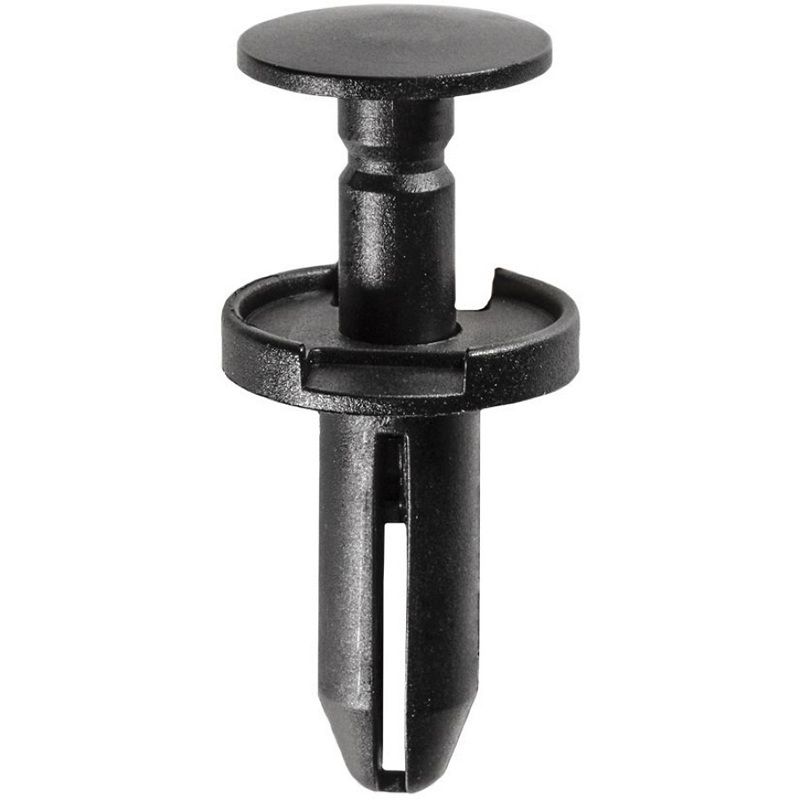 AP19422 Push-Type Drive Pin Fascia Retainer 23/32 in Dia Head x 29/32 in L Stem, Nylon, Black