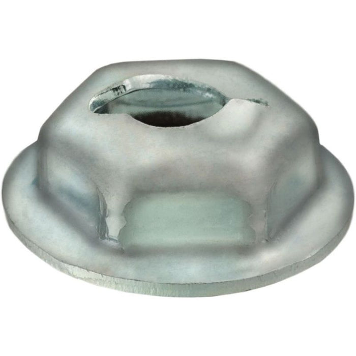 Auveco AP3403 Hex Washer Thread Cutting Nut, 1/8 in Stud x 5/16 in Across Flats, Zinc