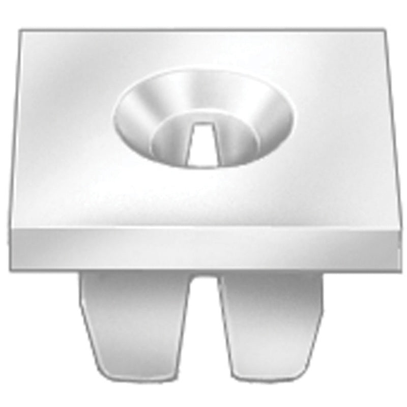 AP8435 Square Head License Plate Nut, 1/4 in Screw x 0.395 in W x 0.425 in OAL, Nylon