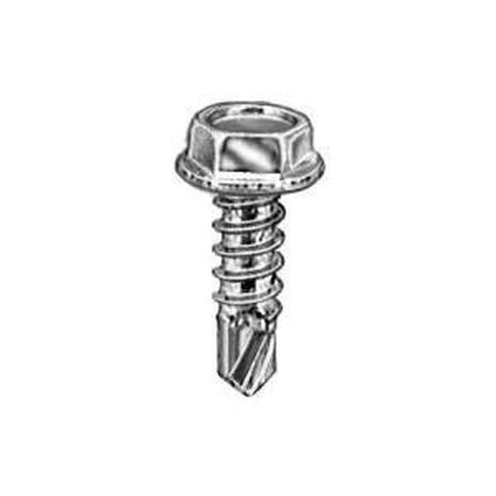 Auveco #14 X 1-1/4 Ind Hex Wa Hd #3 Super Teks - Zinc — view 2