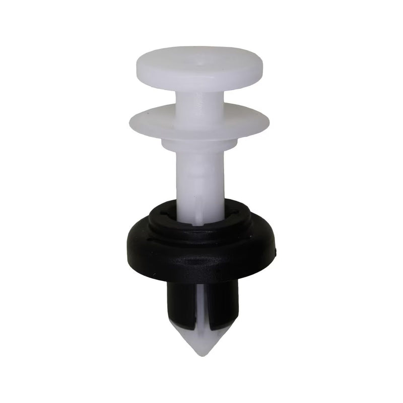 Auveco Honda Push Type Retainer - Black & White Nylon