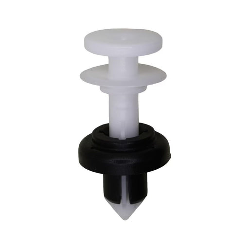 Auveco Honda Push Type Retainer - Black & White Nylon