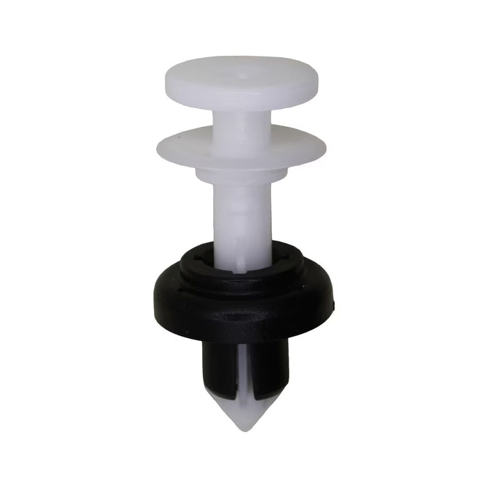 Auveco Honda Push Type Retainer - Black & White Nylon