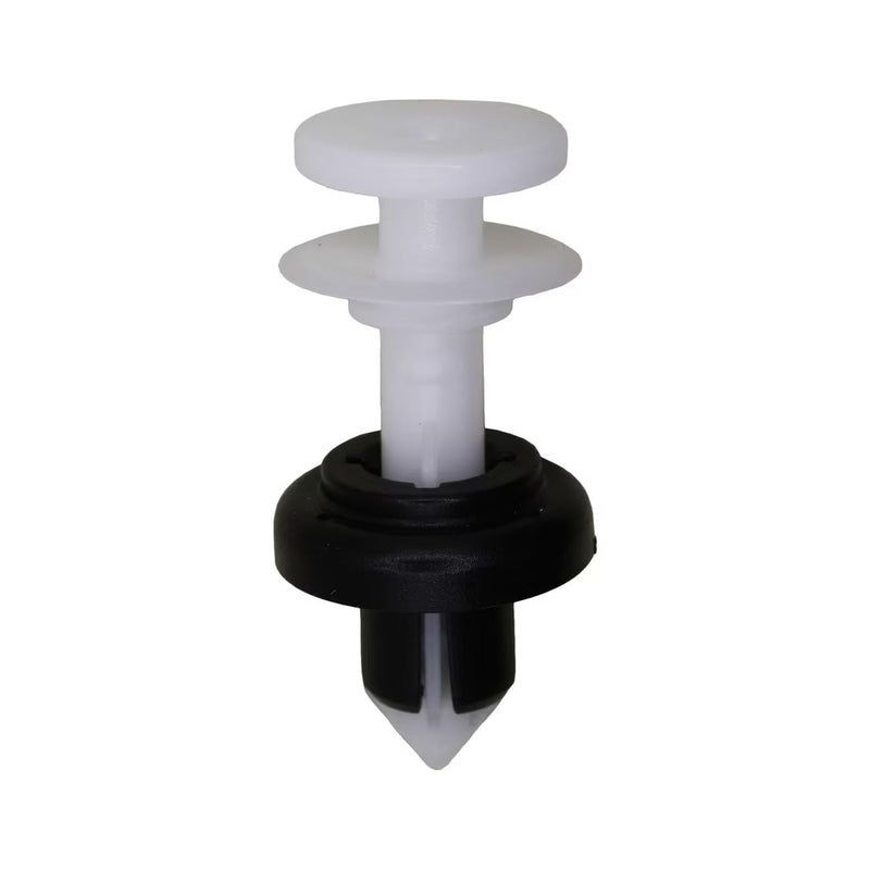 Honda Push Type Retainer - Black & White Nylon