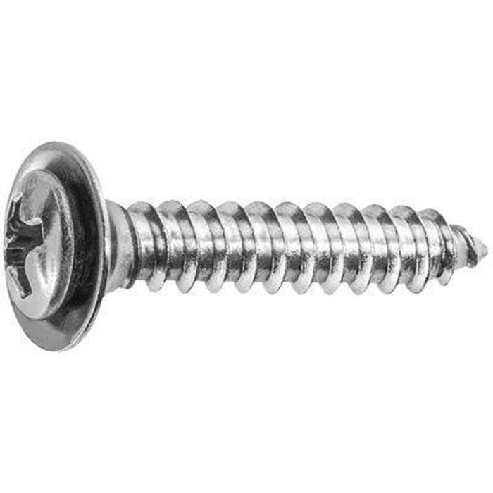 Auveco 8 X 7/8 Phil Oval Hex Sems Tap Scrw Flush Chrome — view 2