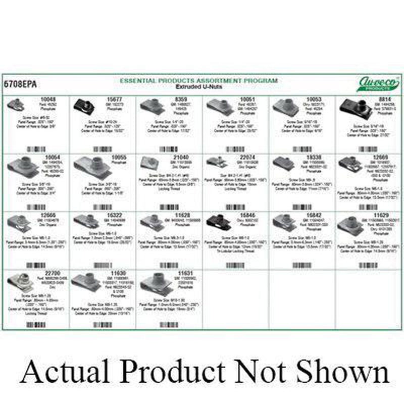 Extruded U-Nuts Assortment 6708EPA Complete Universal Fastener Kit