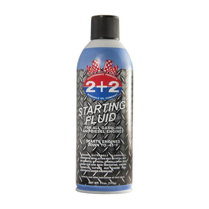 BERKEBILE OIL COMPANY 2+2 Starting Fluid, Sweetish, Hydrocarbon-Like, 11 Oz