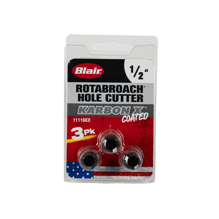 Blair Equipment Company 1/2" Karbon X Rotabroach Cutters - 3PK (11116KX)