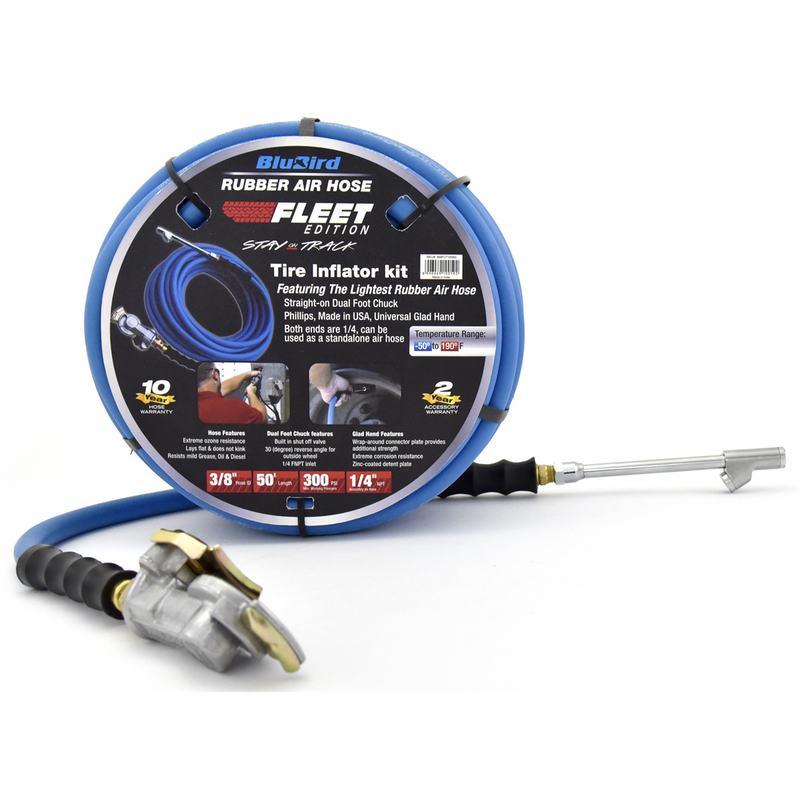 BluBird Rubber Tire Inflator Fleet Edition 3/8" x 50'