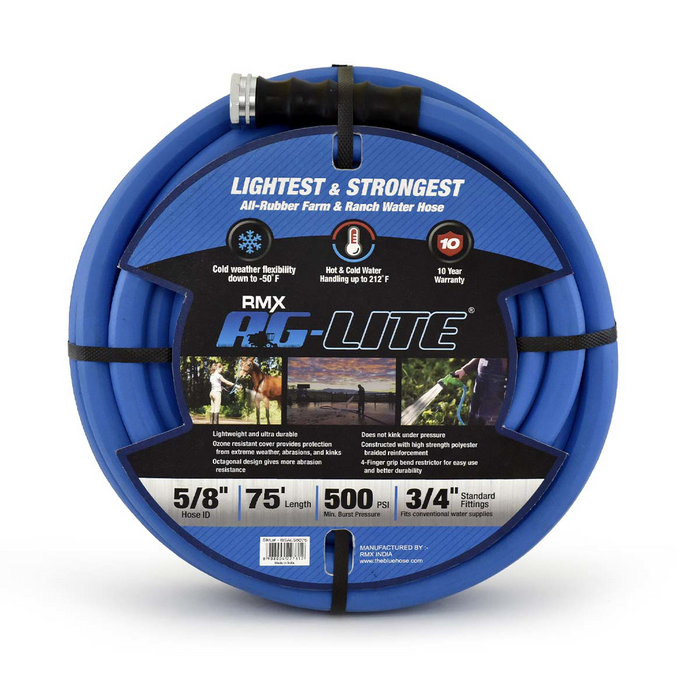 Blue Bird Air Hoses BluBird AG-Lite BSAL5875 Rubber Hot & Cold Water Hose