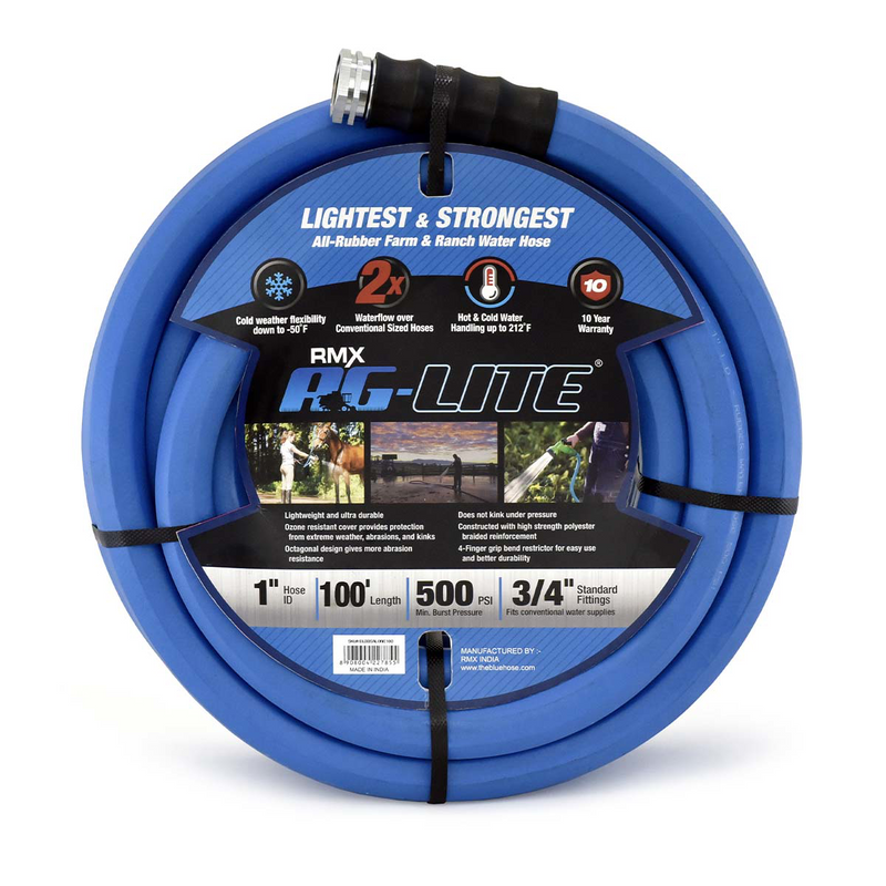 BSALONE100 1" x 100' Hot/Cold Water Rubber Garden Hose