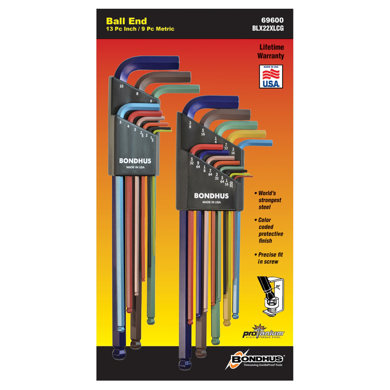 Color Guard SAE/MET L Wrench Display