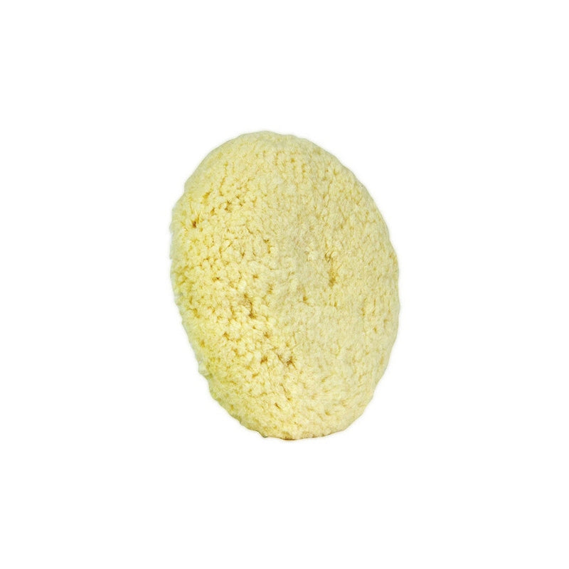 Buff and Shine and SHINE 7502GT Grip Pad, 7-1/2 in Dia, Hook and Loop Attachment, 100% Twisted Wool