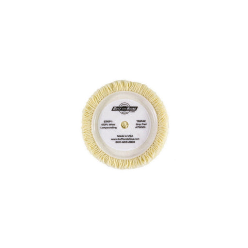 Buff and Shine and SHINE 7503G Buffing Grip Pad, 7-1/2 in Dia, Hook and Loop Attachment, 100% Twiste