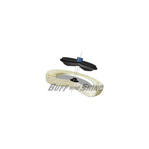 Buff and Shine and SHINE 7503GT Grip Pad, 7-1/2 in Dia, Hook and Loop Attachment, 100% Twisted Wool — view 2
