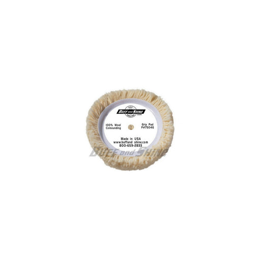 Buff and Shine and SHINE 7504G Buffing Grip Pad, 7-1/2 in Dia, Hook and Loop Attachment, 100% Twiste