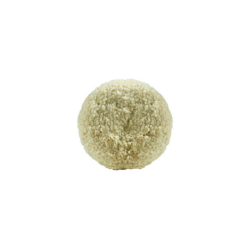 Buff and Shine and SHINE 802N Double Sided Buffing Pad, 8 in Dia, 100% Twisted Wool Pad, Natural